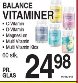 ABC Lavpris BALANCE VITAMINER tilbud