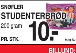 ABC Lavpris SNØFLER STUDENTERBRØD tilbud