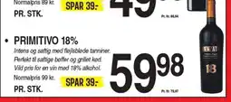 ABC Lavpris • PRIMITIVO 18% tilbud