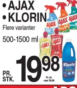 ABC Lavpris AJAX •KLORIN tilbud
