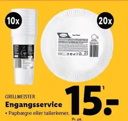 Lidl GRILLMEISTER Engangsservice tilbud