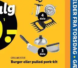 Lidl GRILLMEISTER Burger eller pulled pork-kit tilbud