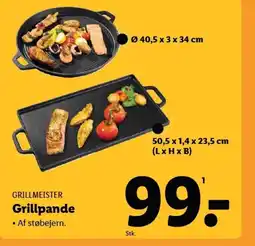 Lidl Grillmeister Grillpande tilbud