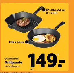 Lidl GRILLMEISTER Grillpande tilbud