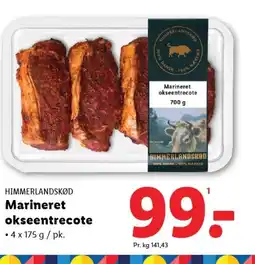 Lidl HIMMERLANDSKOD Marineret okseentrecote tilbud