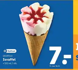 Lidl GELATELLI Isvaffel tilbud