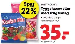 Lidl SWEET CORNER Tyggekarameller med frugtsmag tilbud