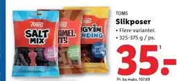Lidl TOMS Slikposer tilbud