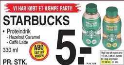ABC Lavpris STARBUCKS Proteindrik tilbud