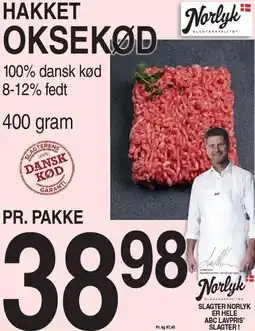 ABC Lavpris NORLYK HAKKET OKSEKØD tilbud