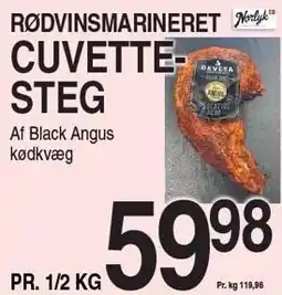 ABC Lavpris NORLYK RØDVINSMARINERET CUVETTESTEG tilbud