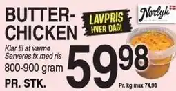 ABC Lavpris NORLYK BUTTERCHICKEN tilbud