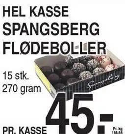 ABC Lavpris HEL KASSE SPANGSBEGR FLØDEBOLLER tilbud