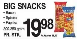 ABC Lavpris BIG SNACKS Bacon, Spiraler eller Paprika tilbud