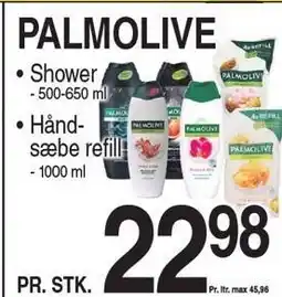 ABC Lavpris PALMOLIVE Shower eller Håndsæbe refill tilbud