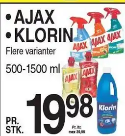 ABC Lavpris AJAX ELLER KLORIN tilbud