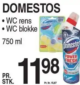 ABC Lavpris DOMESTOS WC rens eller WC blokke tilbud
