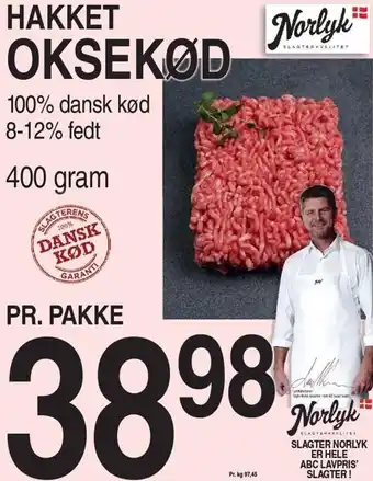 ABC Lavpris Hakket oksekød tilbud