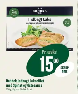 Min Købmand Rahbek Indbagt Laksefilet med Spinat og Ostesauce tilbud