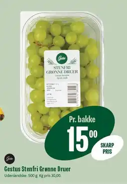 Min Købmand Gestus Stenfri Grønne Druer tilbud