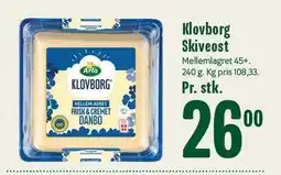 Min Købmand Klovborg Skiveost tilbud
