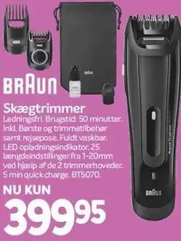 Din Isenkræmmer Braun Skægtrimmer tilbud