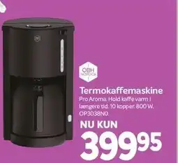 Din Isenkræmmer OBH NORDICA Termokaffemaskine tilbud