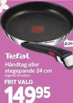 Din Isenkræmmer Tefal Håndtag eller stegepande 24 sm tilbud