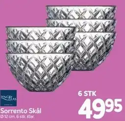 Din Isenkræmmer Lyngby Glas Sorrento Skål tilbud