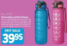 Din Isenkræmmer Dacore Motivationsdrikkeflaske tilbud