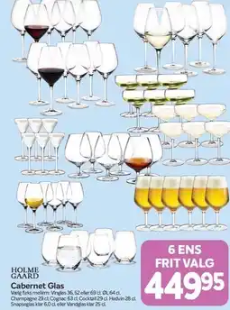 Din Isenkræmmer Holmegaard Cabernet Glas tilbud