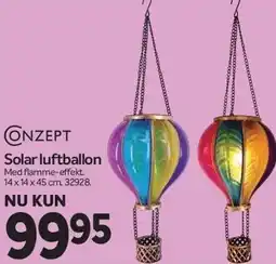Din Isenkræmmer Conzept Solar luftballon tilbud
