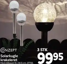 Din Isenkræmmer Conzept Solarkugle krakeleret tilbud