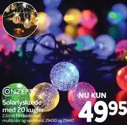 Din Isenkræmmer Conzept Solarlyskæde med 20 kugler tilbud