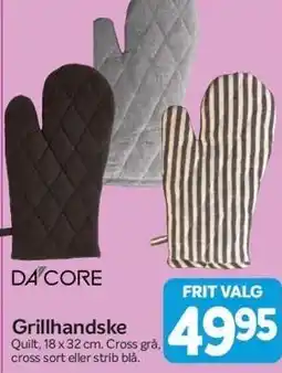Din Isenkræmmer Dacore Grillhandske tilbud