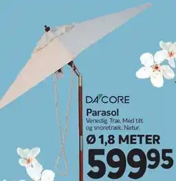 Din Isenkræmmer Dacore Parasol tilbud