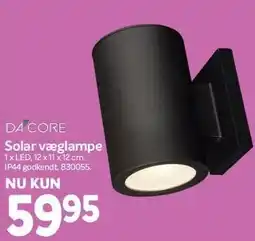 Din Isenkræmmer Dacore Solar væglampe tilbud