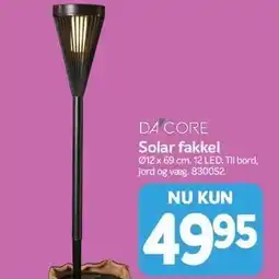 Din Isenkræmmer Dacore Solar fakkel tilbud