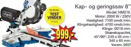 Harald Nyborg Kap- og geringssav 8'' tilbud