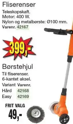 Harald Nyborg Fliserenser eller Børstehjul tilbud