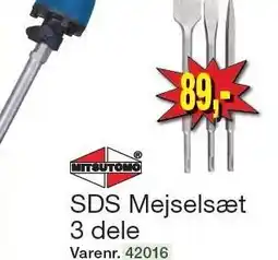 Harald Nyborg SDS mejselsæt 3 dele tilbud
