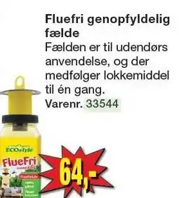 Harald Nyborg ECOSTYLE Fluefri genopfyldelig fælde tilbud