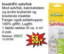 Harald Nyborg ECOSTYLE InsektFri sølvfisk tilbud