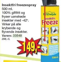Harald Nyborg ECOSTYLE Insektfri freezespray tilbud