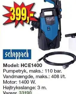 Harald Nyborg SCHEPPACH Model: HCE1400 tilbud