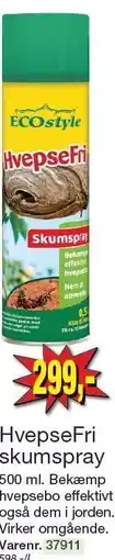 Harald Nyborg ECOSTYLE HvepseFri skumspray tilbud