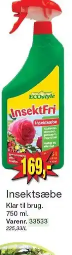Harald Nyborg ECOSTYLE Insektsæbe tilbud