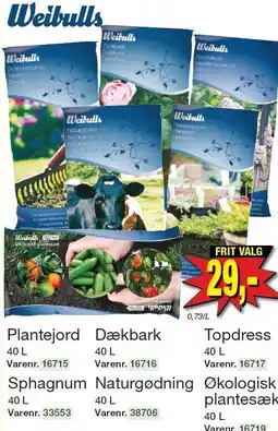 Harald Nyborg Plantejord, Dækbark, Topdress, Sphagnum, Naturgødning eller Økologisk plantesæk tilbud