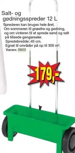 Harald Nyborg Salt- og gødningsspreder 12 L tilbud