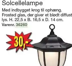 Harald Nyborg Solcellelampe tilbud